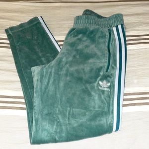 Velour adidas sweatpants